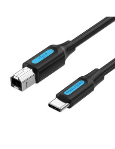 CABLE USB-C TO USB 2.0B/2M BLACK CQUBH VENTION