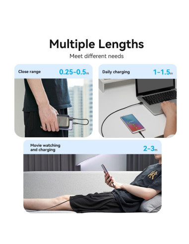 CABLE USB-C TO USB2.0/3M BLACK CTHBI VENTION