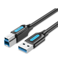 CABLE USB3.0 MALE TO MALE/3M BLACK COOBI VENTION
