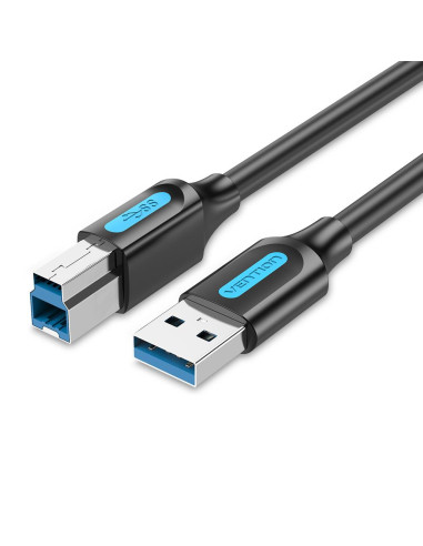 CABLE USB3.0 MALE TO MALE/3M BLACK COOBI VENTION
