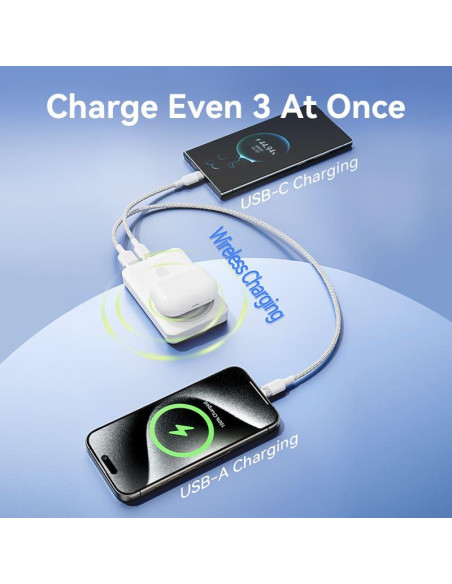 POWER BANK WRL 10000MAH 22.5W/MAGNETIC WHITE FHTW0 VENTION