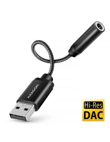 ADAPTER USB-C TO AUDIO 3.5MM/DAC 0.1M ADA-HA AXAGON