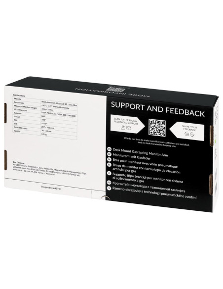 MONITOR ACC ARM X1-3D/AEMNT00062A ARCTIC