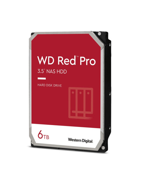 HDD, WESTERN DIGITAL, Red Pro, 6TB, SATA 3.0, 256 MB, 7200 rpm, 3,5", WD6005FFBX