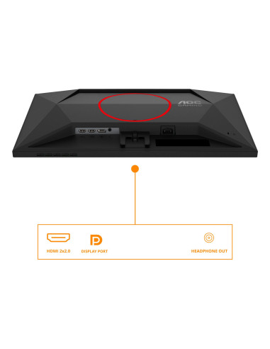 LCD Monitor, AOC, 23.8 ", 1920 x 1080 pixels, Full HD, Native aspect ratio 16:9, LED, Flat, 24G4ZRE