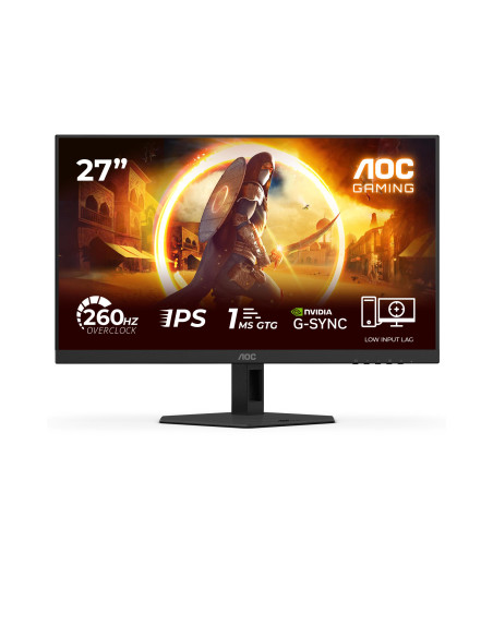 LCD Monitor, AOC, 27 ", 1920 x 1080 pixels, Full HD, Native aspect ratio 16:9, LED, Flat, 27G4ZRE