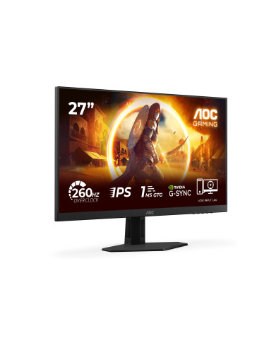LCD Monitor, AOC, 27 ", 1920 x 1080 pixels, Full HD, Native aspect ratio 16:9, LED, Flat, 27G4ZRE