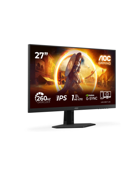 LCD Monitor, AOC, 27 ", 1920 x 1080 pixels, Full HD, Native aspect ratio 16:9, LED, Flat, 27G4ZRE