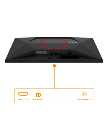 LCD Monitor, AOC, 27 ", 1920 x 1080 pixels, Full HD, Native aspect ratio 16:9, LED, Flat, 27G4ZRE