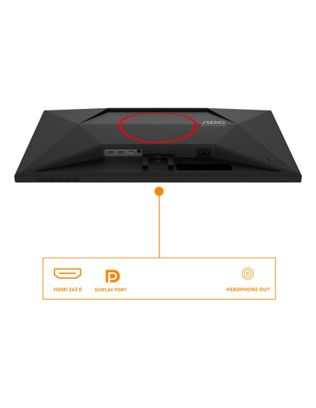 LCD Monitor, AOC, 27 ", 1920 x 1080 pixels, Full HD, Native aspect ratio 16:9, LED, Flat, 27G4ZRE
