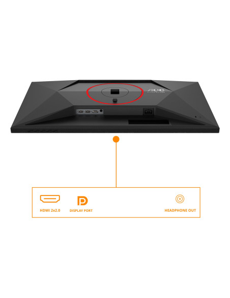LCD Monitor, AOC, 27 ", 1920 x 1080 pixels, Full HD, Native aspect ratio 16:9, LED, Flat, 27G4ZR