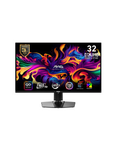 Monitor, MSI, 31.5", Gaming, Panel QD-OLED, 3840x2160, 16:9, 165Hz, 0.03 ms, Swivel, Pivot, Height adjustable, Tilt, Colour Bla