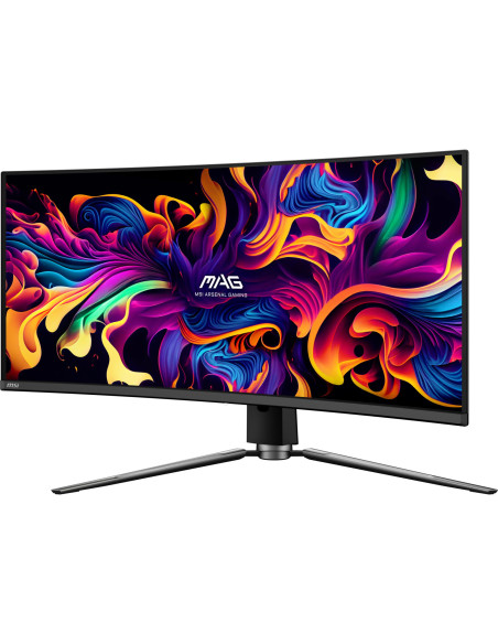 LCD Monitor, MSI, 34", Curved/21 : 9, Panel QD-OLED, 3440x1440, 21:9, 175Hz, Matte, 0.03 ms, Swivel, Height adjustable, Tilt, C