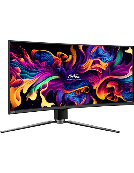 LCD Monitor, MSI, 34", Curved/21 : 9, Panel QD-OLED, 3440x1440, 21:9, 175Hz, Matte, 0.03 ms, Swivel, Height adjustable, Tilt, C