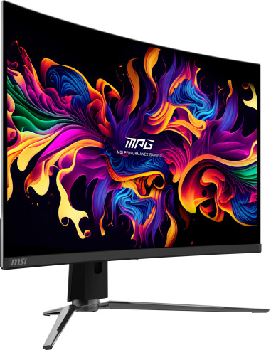Monitor, MSI, MPG 321CURX QD-OLED, 31.5", Gaming/Curved/4K, Panel QD-OLED, 3840x2160, 16:9, 240 Hz, 0.03 ms, MPG321CURXQD-OLED
