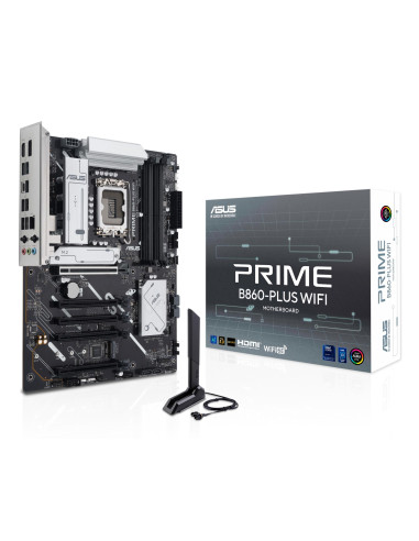 Mainboard, ASUS, Intel B860 Express, LGA1851, ATX, Memory DDR5, Memory slots 4, PRIMEB860-PLUSWIFI