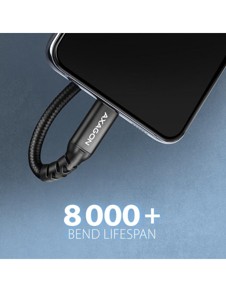 CABLE USB-C EXTENSION 1M/BLACK BUCM32-CF10AB AXAGON