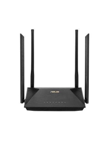 Wireless Router, ASUS, Wireless Router, 1800 Mbps, Wi-Fi 6, USB, 1 WAN, 3x10/100/1000M, Number of antennas 4, RT-AX53U