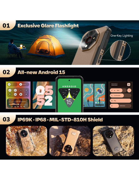 MOBILE PHONE ARMOR X16/6/128GB WASTELAND SHAD ULEFONE