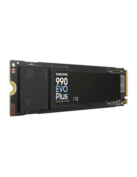 SSD, SAMSUNG, 990 EVO Plus, 1TB, M.2, PCIe Gen5, NVMe, TLC, Write speed 6300 MBytes/sec, Read speed 7150 MBytes/sec, 2.38mm, TB
