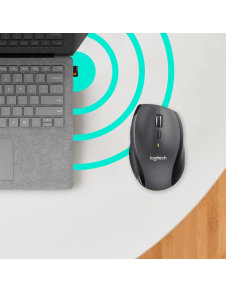 MOUSE USB LASER WRL M705/BLACK 910-006034 LOGITECH