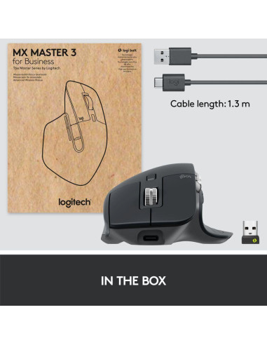 MOUSE BLUETH OPTICAL MASTER 3S/GRAPHITE 910-006582 LOGITECH