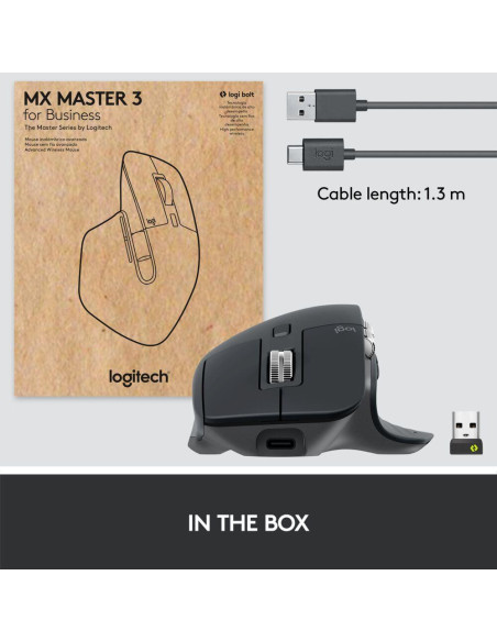 MOUSE BLUETH OPTICAL MASTER 3S/GRAPHITE 910-006582 LOGITECH