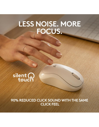 MOUSE BLUETH OPTICAL M240/SIL WHITE 910-007120 LOGITECH