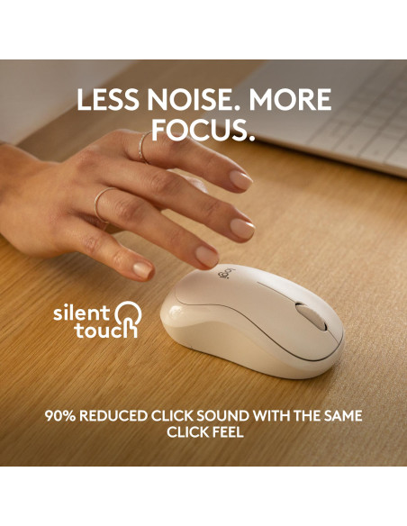 MOUSE BLUETH OPTICAL M240/SIL WHITE 910-007120 LOGITECH