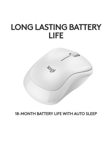 MOUSE BLUETH OPTICAL M240/SIL WHITE 910-007120 LOGITECH