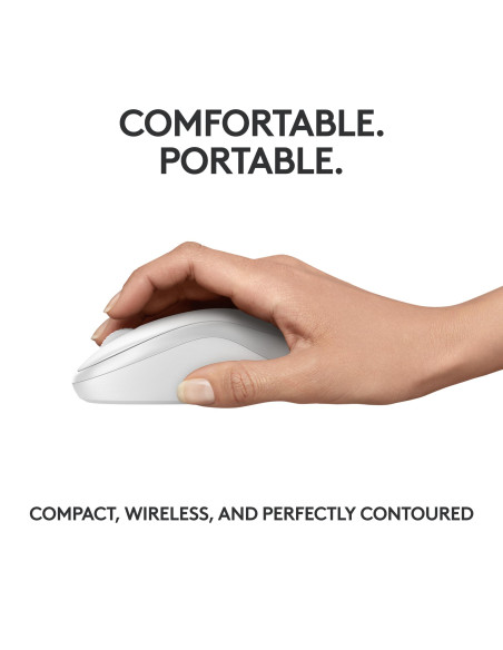 MOUSE BLUETH OPTICAL M240/SIL WHITE 910-007120 LOGITECH