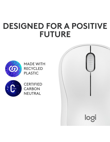 MOUSE BLUETH OPTICAL M240/SIL WHITE 910-007120 LOGITECH