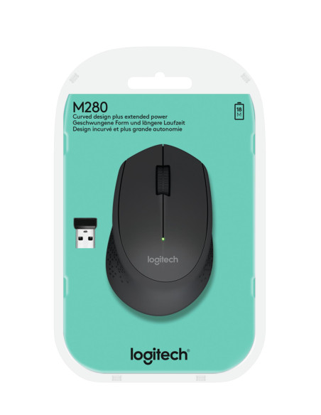 MOUSE USB OPTICAL WRL M280/BLACK 910-004287 LOGITECH