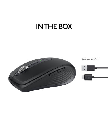 MOUSE USB WRL MX ANYWHERE 3S/GRAPHITE 910-006929 LOGITECH