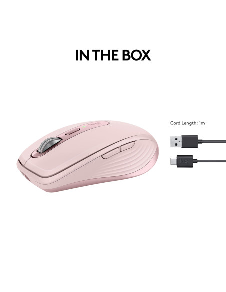 MOUSE USB OPTICAL WRL MX 3S/PINK 910-006931 LOGITECH