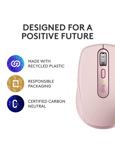 MOUSE USB OPTICAL WRL MX 3S/PINK 910-006931 LOGITECH