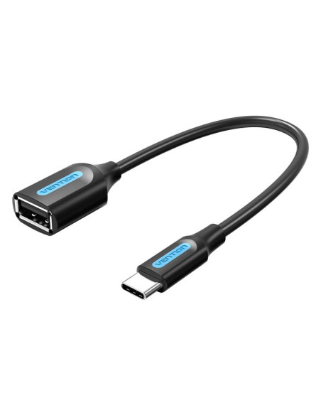 CABLE USB2.0C MALE TO A FEMALE/0.15M BLACK CCSBB VENTION