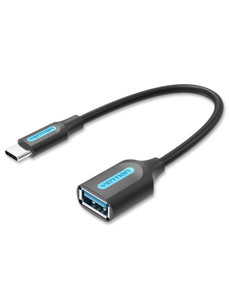 CABLE USB3.1C MALE TO A FEMALE/0.15M BLACK CCVBB VENTION