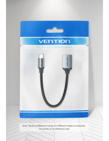 CABLE USB3.0C MALE TO A FEMALE/0.15M GRAY CCXHB VENTION