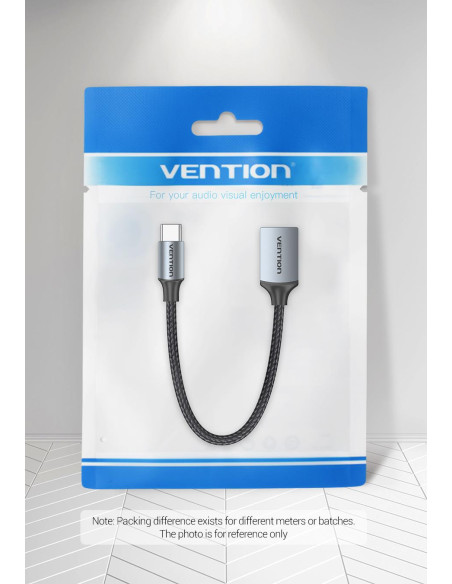 CABLE USB3.0C MALE TO A FEMALE/0.15M GRAY CCXHB VENTION