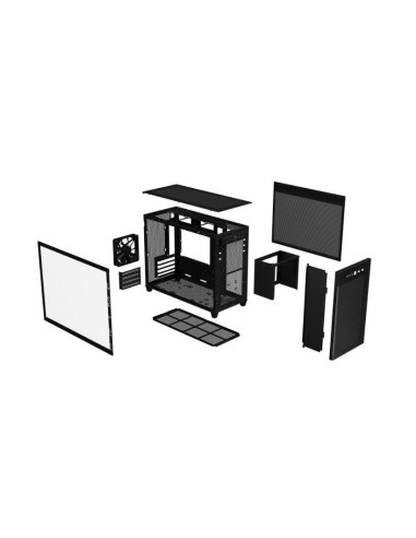 Case, ASUS, Prime AP201 Tempered Glass, Micro, Not included, MicroATX, MiniITX, Colour Black, PRIMEAP201TG