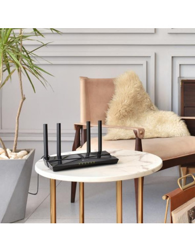 Wireless Router, TP-LINK, 1800 Mbps, Wi-Fi 6, 1 WAN, 4x10/100/1000M, Number of antennas 4, ARCHERAX23