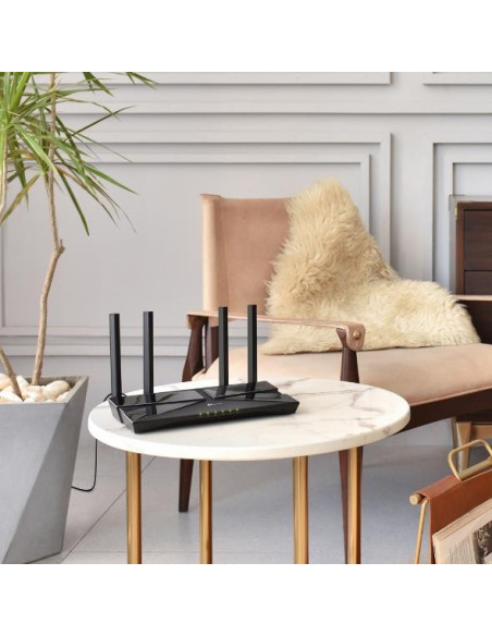 Wireless Router, TP-LINK, 1800 Mbps, Wi-Fi 6, 1 WAN, 4x10/100/1000M, Number of antennas 4, ARCHERAX23