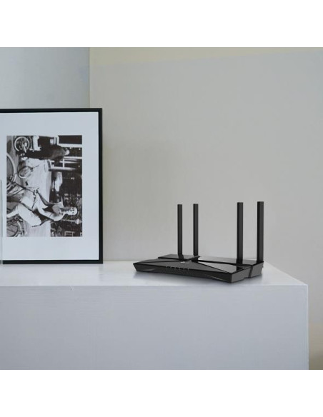Wireless Router, TP-LINK, 1800 Mbps, Wi-Fi 6, 1 WAN, 4x10/100/1000M, Number of antennas 4, ARCHERAX23