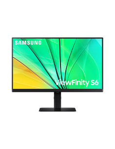 LCD Monitor, SAMSUNG, 24", Panel IPS, 2560x1440, 16:9, 100 Hz, 5 ms, Swivel, Pivot, Height adjustable, Tilt, Colour Black, LS24