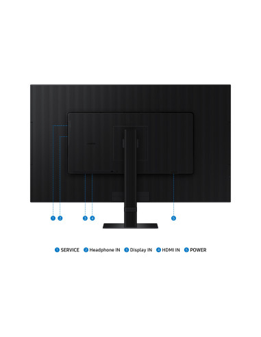 LCD Monitor, SAMSUNG, 32", 4K, Panel VA, 3840x2160, 16:9, 60Hz, 5 ms, Tilt, Colour Black, LS32D700EAUXEN