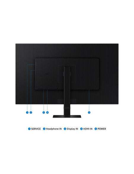 LCD Monitor, SAMSUNG, 32", 4K, Panel VA, 3840x2160, 16:9, 60Hz, 5 ms, Tilt, Colour Black, LS32D700EAUXEN