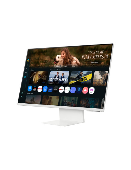 LCD Monitor, SAMSUNG, LS32FM801UUXDU, 32", Smart/4K, Panel VA, 3840x2160, 16:9, 60 Hz, 4 ms, Colour White, LS32FM801UUXDU