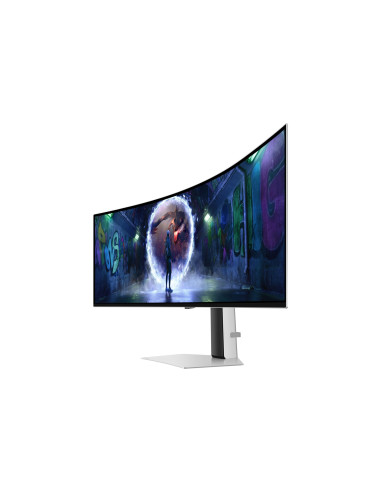 Monitor, SAMSUNG, Odyssey G9 G93SD, 49", Gaming/Curved, Panel OLED, 5120x1440, 32:9, 240 Hz, 0.03 ms, Colour White, LS49DG934SU