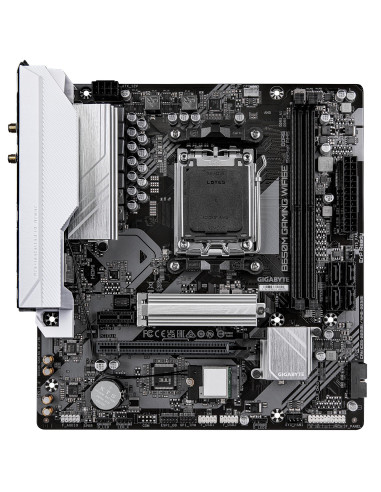 Mainboard, GIGABYTE, AMD B650, Socket AM5, micro ATX, RAM DDR5-SDRAM, 2xSlots, Wi-Fi Yes, Bluetooth Yes, 1xNumber of M.2 (M) sl